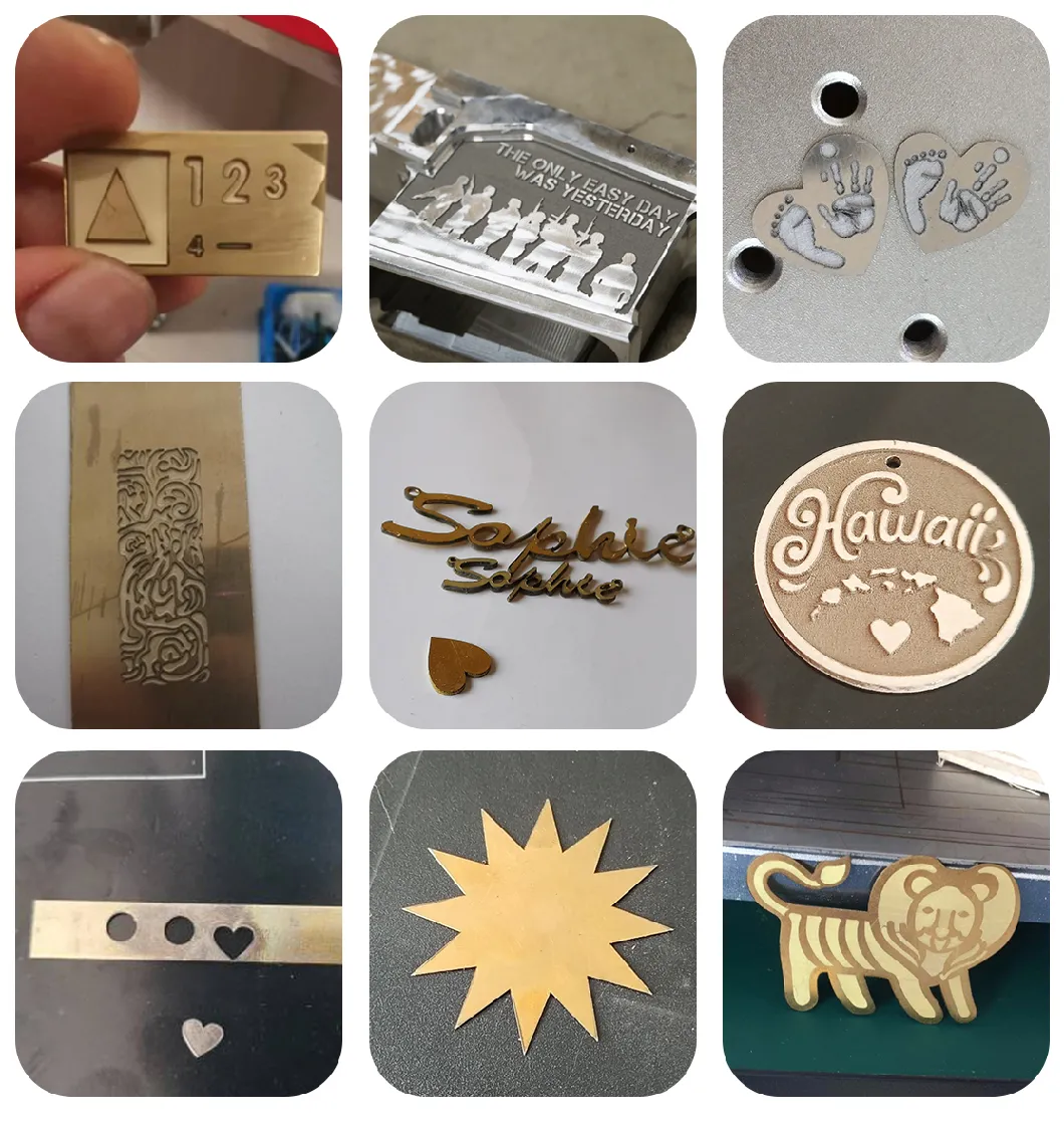 Raycus Jpt Ipg 30W 50W 60W 100W Metal Jewelry Plastic Mopa Color Fiber Laser Cutting Engraver Engraving Marking Machine with Rotary