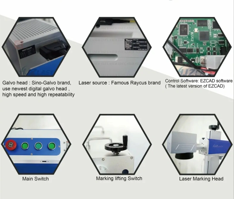 Gold and Silver Jewelry Fiber Laser Marking Machine Laser Marker