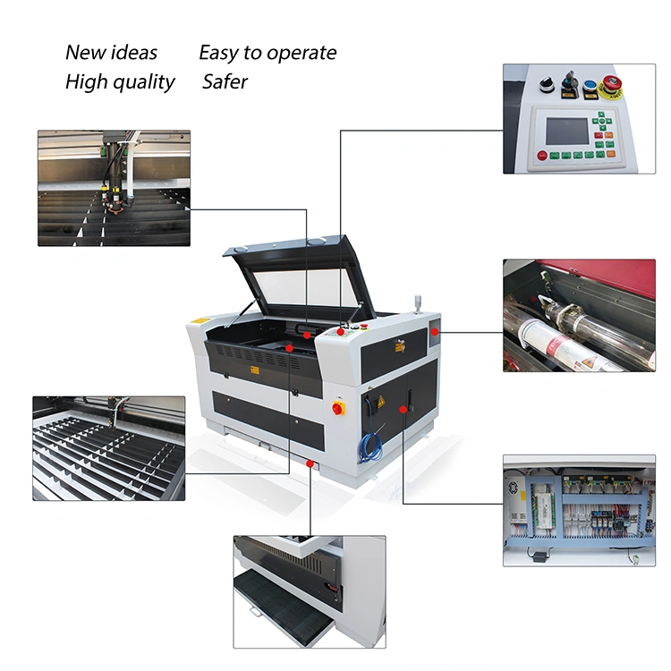 Wood Acrylic Zing Laser Cutter 9060 1390 CNC Laser Engraving Machine Efr 60W 80W 100W 130W CO2 Laser Cutting Engraving Machine