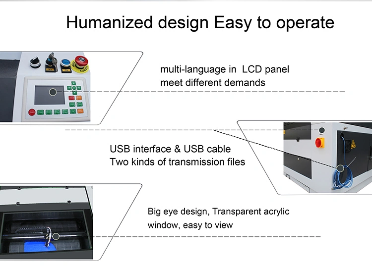 Wood Acrylic Zing Laser Cutter 9060 1390 CNC Laser Engraving Machine Efr 60W 80W 100W 130W CO2 Laser Cutting Engraving Machine