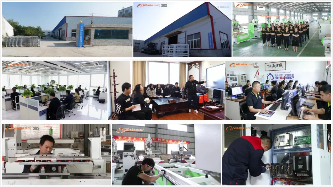 1530 2030 2130 2040 1325 3D Woodworking Cutting Carving Engraving Machine /4 Axis CNC Router for Wooden Door Wood Furniture and Cabniet with Vacuum Table