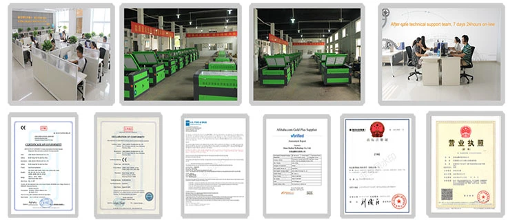 Wood Acrylic Glass Paper Zing Laser Cutter 9060 1390 CNC Laser Cutting Machine Efr Reci 60W 80W 100W 130W CO2 Laser Cutting Engraving Machine with WiFi Control