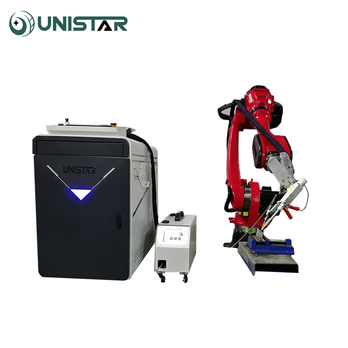 6 Axis Automatic Industrial Robotic Steel Construction Laser MIG Welding Robot