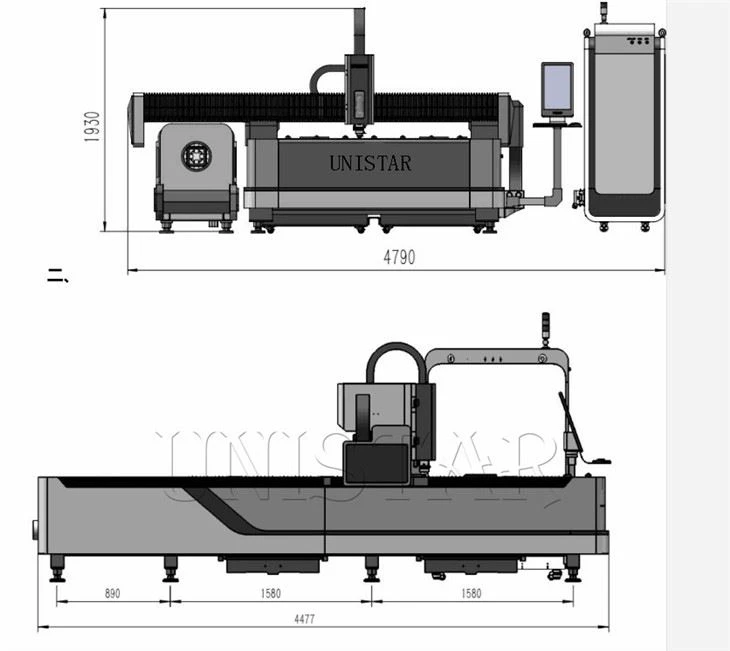 2000W Fiber Laser Cutting Machine Cut Square Steel Tube 2000W Fiber Laser Cutting Machine Cut Square Steel Tube