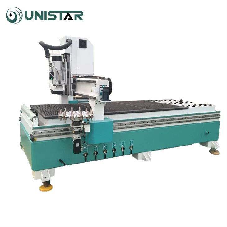 Automatic 4x8 CNC Machine With Tool Changer For Woodworking