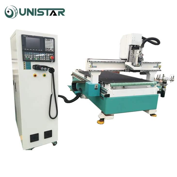 Automatic 4x8 CNC Machine With Tool Changer For Woodworking