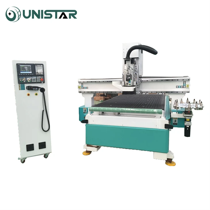 Automatic 4x8 CNC Machine With Tool Changer For Woodworking